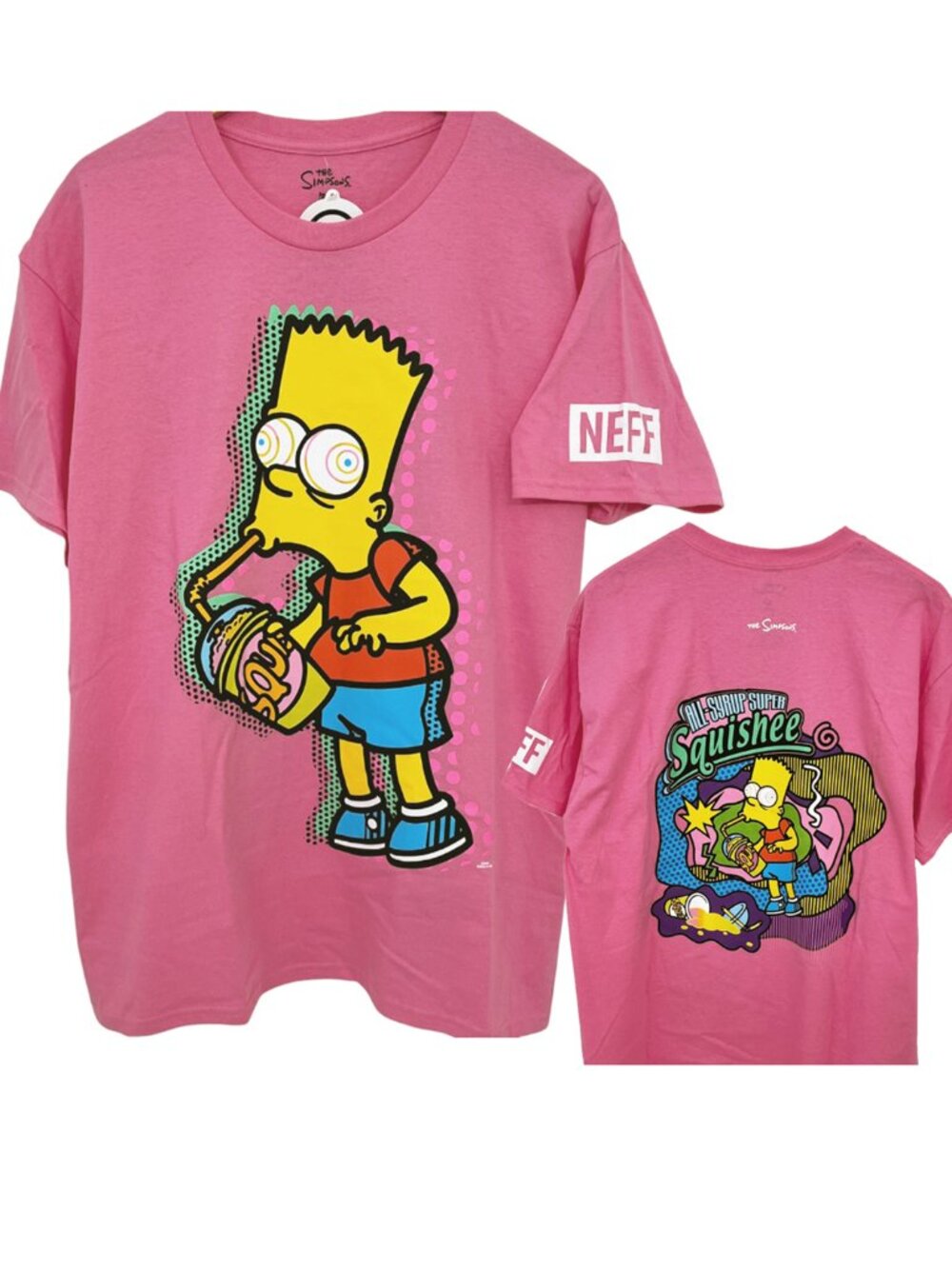 Neff x Bart Simpson Squishee Men's T-Shirt Large NWT